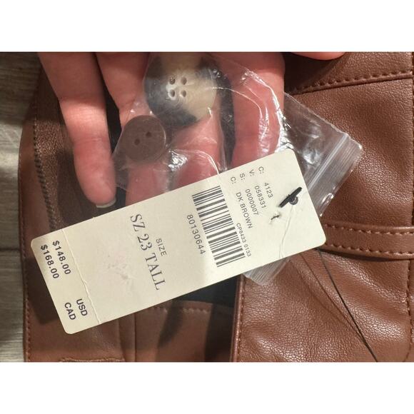 NWT Anthropologie The Colette Cropped Wide-Leg Trousers Size 23 Tall - Picture 6 of 11